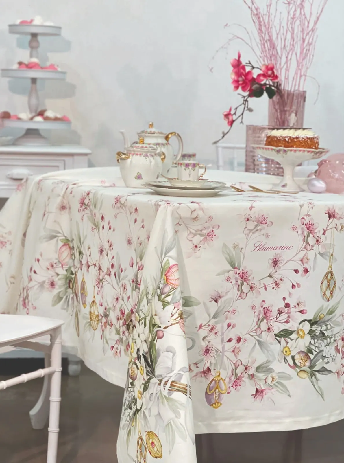 Fața de Masă Pasqua 170×270 Rosa