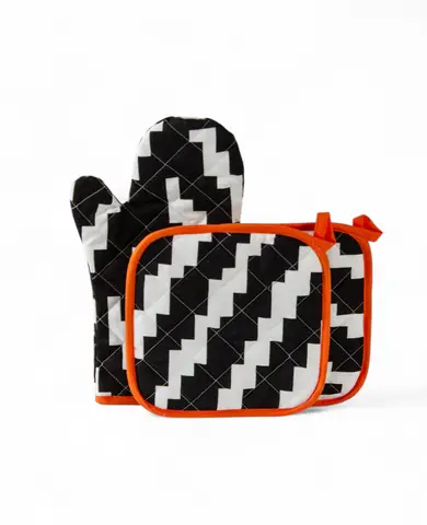 Set 3 textile de bucătărie Zigzag